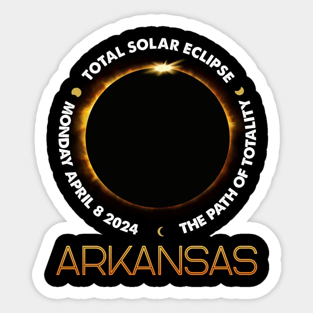 America Totality 04 08 24 Total Solar Eclipse 2024 Sticker by Sky full of art